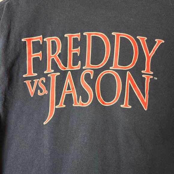 Freddy Vs Jason Men's Black Graphic Tee Short Sleeve Rare Size Medium - Picture 6 of 9